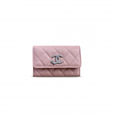 CHANEL 25B CC COMET LOGO FLAP CARD HOLDER AP4812 (11*8.5*3cm)